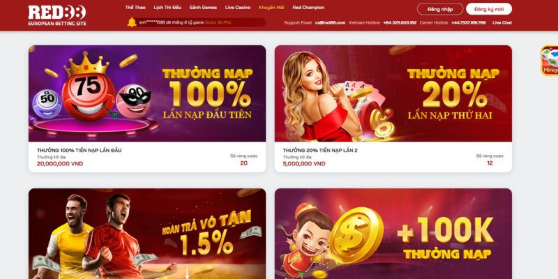 Thông tin khuyến mãi hoàn trả lên đến 1.5% thưởng lớn