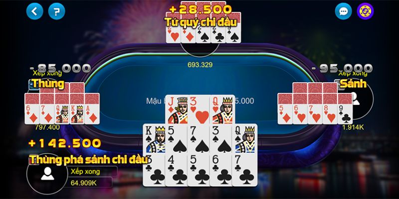 Một số phương pháp tính chi đặc biệt trong Mậu Binh